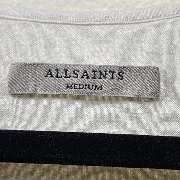 ALLSAINTS Women's Penny Wrap Top Size Medium Spring Lightweight Travel Vacation - Picture 9 of 12